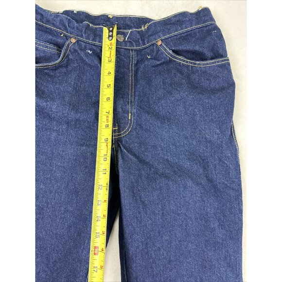 Vintage GWG CANADA GREAT WESTERN GARMENT COMPANY JEANS SIZE 32 X 31 DARK WASH - Picture 2 of 8